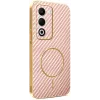 Coque arrière Phonesta Luxury Carbon Fiber avec MagSafe pour Oppo A5/A5m - Rose