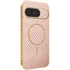 Coque arrière Phonesta Luxury Carbon Fiber avec MagSafe pour Google Pixel 10 - Rose 0