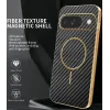 Coque arrière Phonesta Luxury Carbon Fiber avec MagSafe pour Google Pixel 10 - Noir 1