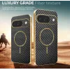 Coque arrière Phonesta Luxury Carbon Fiber avec MagSafe pour Google Pixel 10 - Noir 3