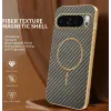 Coque arrière Phonesta Luxury Carbon Fiber avec MagSafe pour Google Pixel 10 Pro - Marron 1