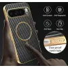 Coque arrière Phonesta Luxury Carbon Fiber avec MagSafe pour Google Pixel 10 Pro - Noir 7