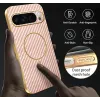Coque arrière Phonesta Luxury Carbon Fiber avec MagSafe pour Google Pixel 10 Pro XL - Rose 7