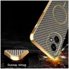 Coque arrière Phonesta Luxury Carbon Fiber avec MagSafe pour HONOR 400 - Marron 6