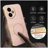 Coque arrière Phonesta Luxury Carbon Fiber avec MagSafe pour HONOR 400 - Rose 5
