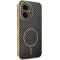 Coque arrière Phonesta Luxury Carbon Fiber avec MagSafe pour HONOR 400 - Noir