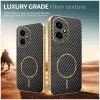 Coque arrière Phonesta Luxury Carbon Fiber avec MagSafe pour HONOR 400 - Noir 4