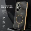 Coque arrière Phonesta Luxury Carbon Fiber avec MagSafe pour HONOR 400 Pro - Noir 1