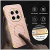 Coque arrière Phonesta Luxury Carbon Fiber avec MagSafe pour HONOR Magic7 Pro - Rose 5