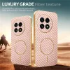 Coque arrière Phonesta Luxury Carbon Fiber avec MagSafe pour OnePlus 13 - Rose 4