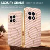 Coque arrière Phonesta Luxury Carbon Fiber avec MagSafe pour OnePlus 13R - Rose 4
