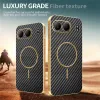 Coque arrière Phonesta Luxury Carbon Fiber avec MagSafe pour OnePlus Nord 4 - Noir 4