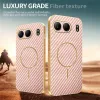 Coque arrière Phonesta Luxury Carbon Fiber avec MagSafe pour OnePlus Nord 4 - Rose 4