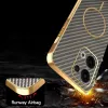 Coque arrière Phonesta Luxury Carbon Fiber avec MagSafe pour Oppo Reno13 - Marron 7
