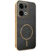 Coque arrière Phonesta Luxury Carbon Fiber avec MagSafe pour Oppo Reno13 - Noir 0