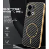 Coque arrière Phonesta Luxury Carbon Fiber avec MagSafe pour Oppo Reno13 - Noir 1