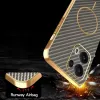 Coque arrière Phonesta Luxury Carbon Fiber avec MagSafe pour Oppo Reno13 Pro - Marron 7