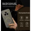 Coque arrière Phonesta Luxury Carbon Fiber avec MagSafe pour Realme 14 Pro - Marron 2
