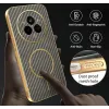 Coque arrière Phonesta Luxury Carbon Fiber avec MagSafe pour Realme 14 Pro - Marron 7