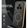 Coque arrière Phonesta Luxury Carbon Fiber avec MagSafe pour Realme 14 Pro - Noir 1
