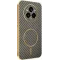 Coque arrière Phonesta Luxury Carbon Fiber avec MagSafe pour Realme 14 Pro Plus - Marron