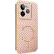 Coque arrière Phonesta Luxury Carbon Fiber avec MagSafe pour Realme GT 7 Pro - Rose
