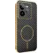 Coque arrière Phonesta Luxury Carbon Fiber avec MagSafe pour Realme GT 7 Pro - Noir