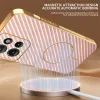 Coque arrière Phonesta Luxury Carbon Fiber avec MagSafe pour Motorola Edge 50 - Rose 1