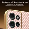 Coque arrière Phonesta Luxury Carbon Fiber avec MagSafe pour Motorola Edge 50 - Rose 5