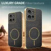 Coque arrière Phonesta Luxury Carbon Fiber avec MagSafe pour Motorola Edge 50 - Noir 4