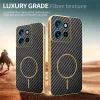 Coque arrière Phonesta Luxury Carbon Fiber avec MagSafe pour Motorola Edge 60 Neo/Edge 50 Neo / ThinkPhone 25 - Noir 5