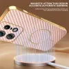 Coque arrière Phonesta Luxury Carbon Fiber avec MagSafe pour Motorola Edge 50 Pro - Rose 1