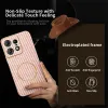Coque arrière Phonesta Luxury Carbon Fiber avec MagSafe pour Motorola Edge 50 Pro - Rose 3