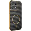 Coque arrière Phonesta Luxury Carbon Fiber avec MagSafe pour Motorola Edge 50 Pro - Noir 0