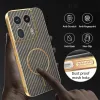 Coque arrière Phonesta Luxury Carbon Fiber avec MagSafe pour Motorola Edge 50 Ultra - Marron 6