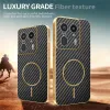 Coque arrière Phonesta Luxury Carbon Fiber avec MagSafe pour Motorola Edge 50 Ultra - Noir 4