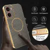 Coque arrière Phonesta Luxury Carbon Fiber avec MagSafe pour Motorola Moto G05 / Moto E15 - Marron 6