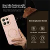 Coque arrière Phonesta Luxury Carbon Fiber avec MagSafe pour Motorola Moto G17/G17 Power/G15/G15 Power - Rose 4