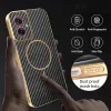 Coque arrière Phonesta Luxury Carbon Fiber avec MagSafe pour Motorola Moto G55 - Noir 6