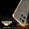 Coque arrière Phonesta Luxury Carbon Fiber avec MagSafe pour Motorola Moto G75 - Marron 7