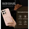 Coque arrière Phonesta Luxury Carbon Fiber avec MagSafe pour Motorola Moto G75 - Rose 2