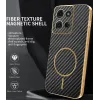 Coque arrière Phonesta Luxury Carbon Fiber avec MagSafe pour Motorola Moto G75 - Noir 1