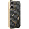 Coque arrière Phonesta Luxury Carbon Fiber avec MagSafe pour Motorola Moto G85 - Noir
