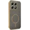 Coque arrière Phonesta Luxury Carbon Fiber avec MagSafe pour Xiaomi 14T - Marron