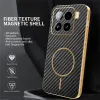 Coque arrière Phonesta Luxury Carbon Fiber avec MagSafe pour Xiaomi 15 - Noir 2