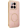 Coque arrière Phonesta Luxury Carbon Fiber avec MagSafe pour Xiaomi 15 - Rose 0