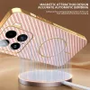 Coque arrière Phonesta Luxury Carbon Fiber avec MagSafe pour Xiaomi 15 - Rose 1