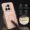 Coque arrière Phonesta Luxury Carbon Fiber avec MagSafe pour Xiaomi 15 - Rose 6