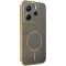 Coque arrière Phonesta Luxury Carbon Fiber avec MagSafe pour Xiaomi Redmi Note 14 5G - Marron