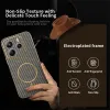 Coque arrière Phonesta Luxury Carbon Fiber avec MagSafe pour Xiaomi Redmi Note 14 5G - Marron 3
